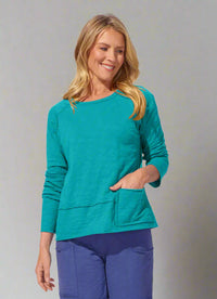 Escape Cotton Slub Pocket Pullover