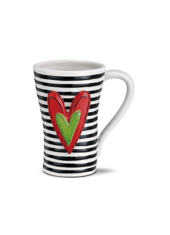 Demdaco Black Stripes Mug