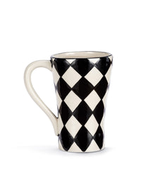 Demdaco Diamond Checker Red Heart Mug