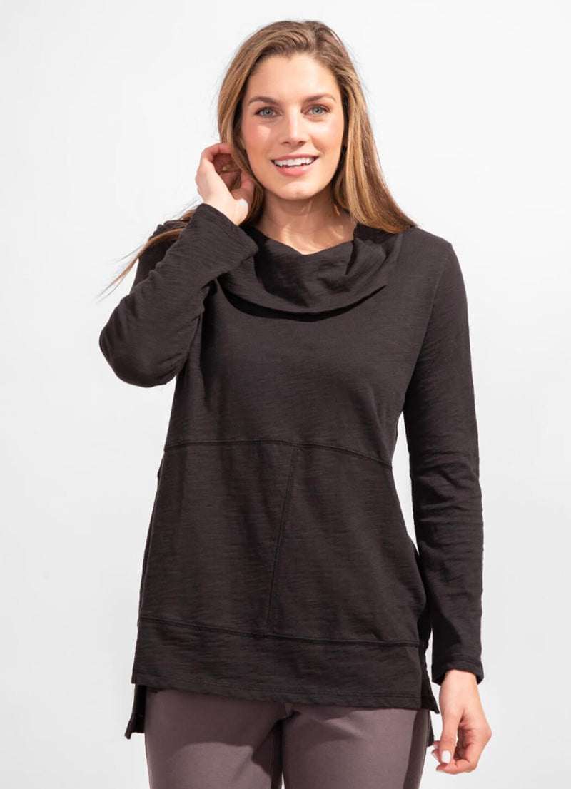 Escape Cotton Slub Cowl Neck Tunic