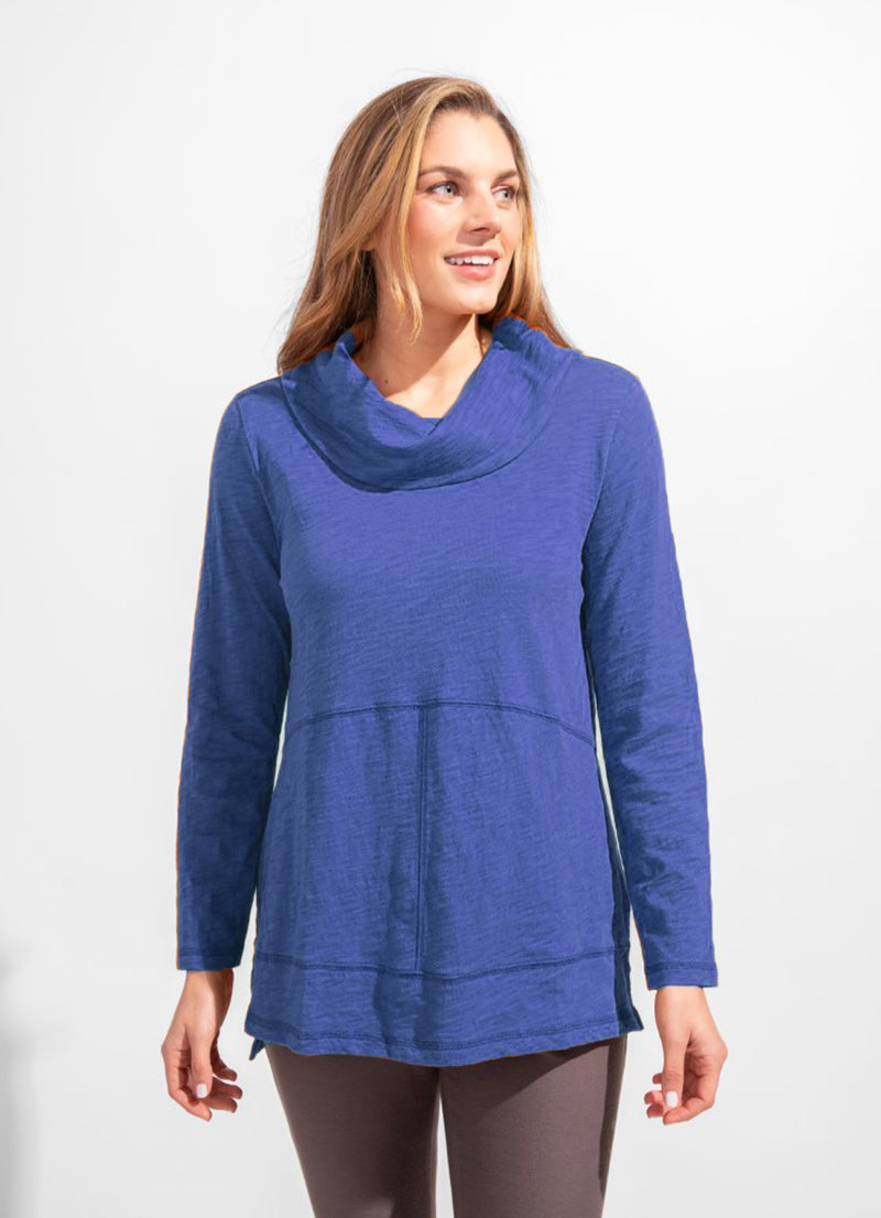 Escape Cotton Slub Cowl Neck Tunic