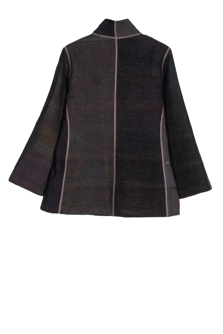 Mieko Mintz Silk Patch Kantha Short Jacket