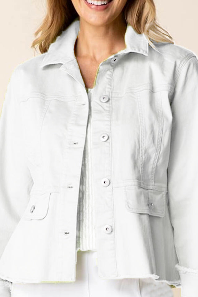Habitat Stretch Denim Peplum Jacket