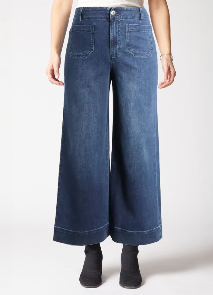 Habitat Stretch Denim Wide Leg Ankle Jean