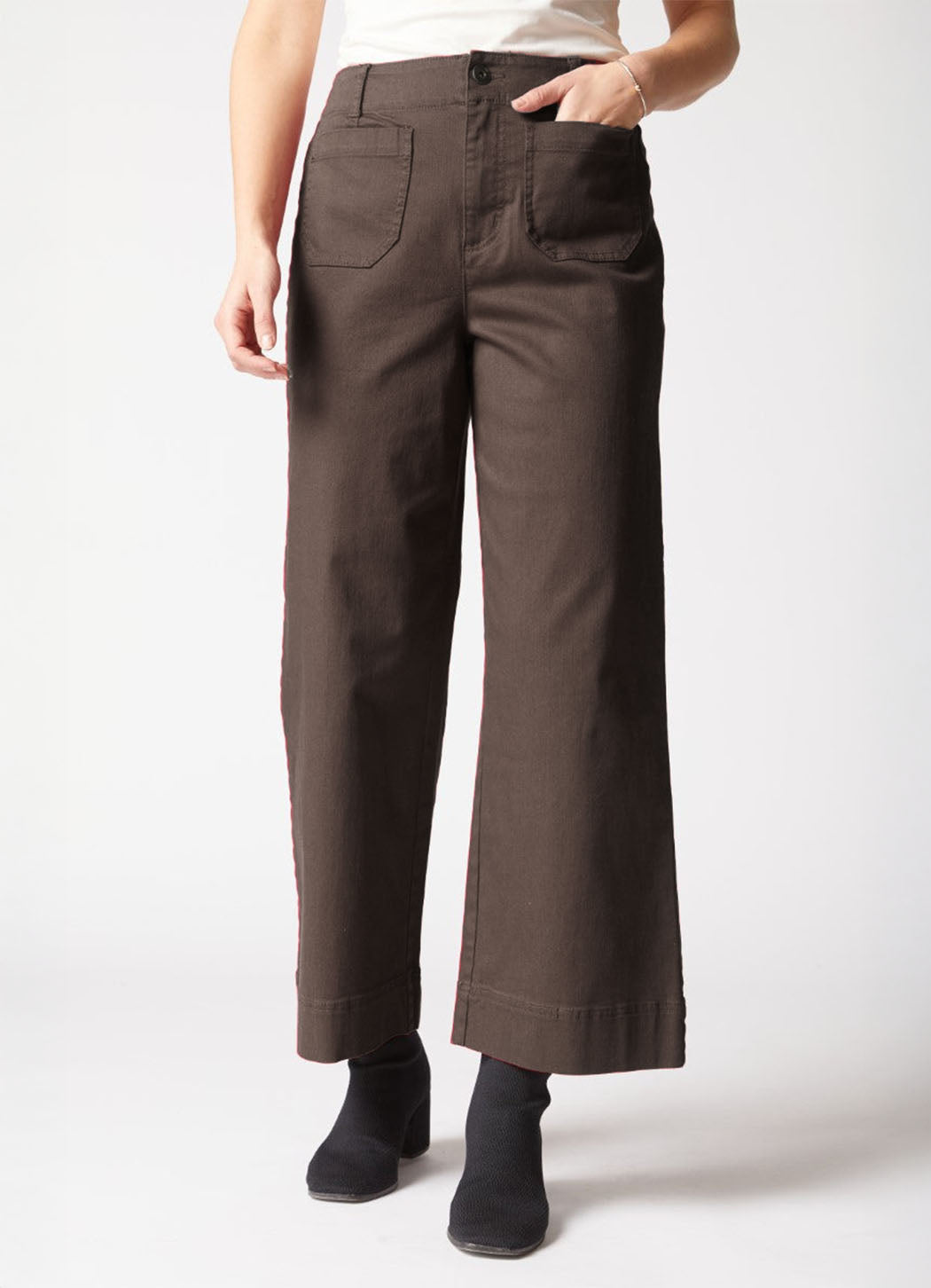 Habitat Stretch Denim Wide Leg Ankle Jean