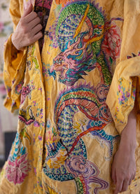 Magnolia Pearl Dragon Romani Kimono