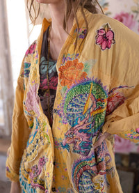 Magnolia Pearl Dragon Romani Kimono
