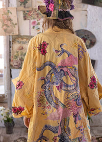 Magnolia Pearl Dragon Romani Kimono
