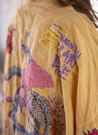 Magnolia Pearl Dragon Romani Kimono