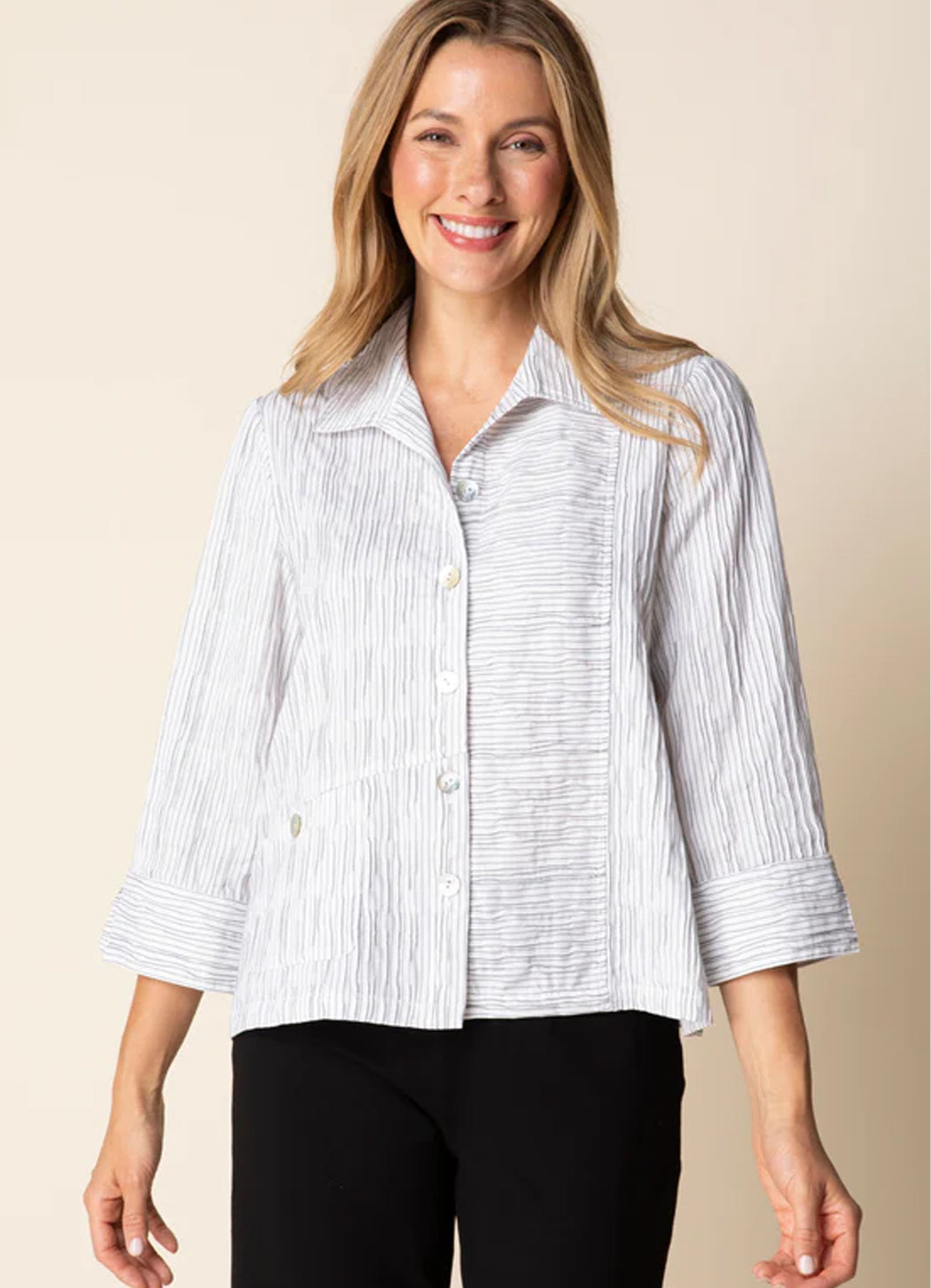 Habitat Santorini Wavy Stripe Shirt