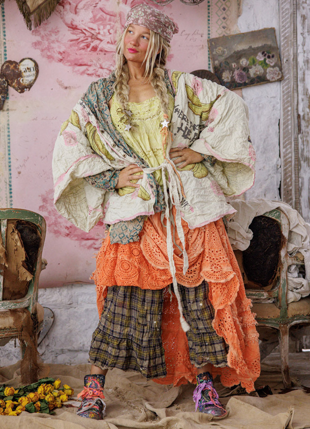Magnolia Pearl Banana Funk N Ink Kimono