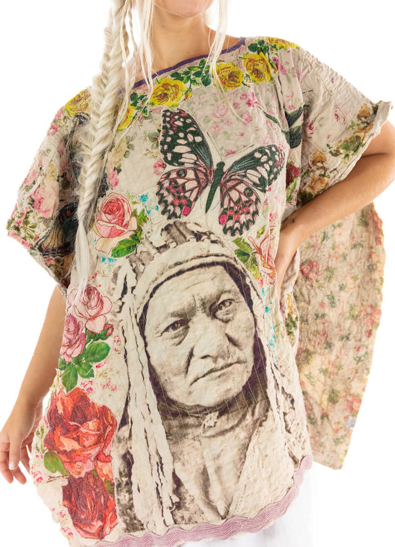 Magnolia Pearl Native American Bretta Poncho
