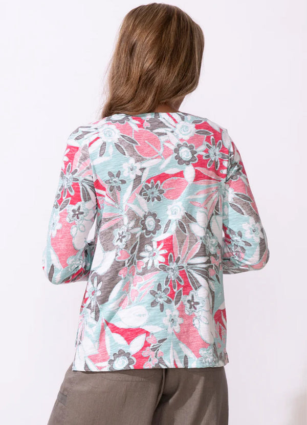 Escape Fiji Floral Boxy Tee