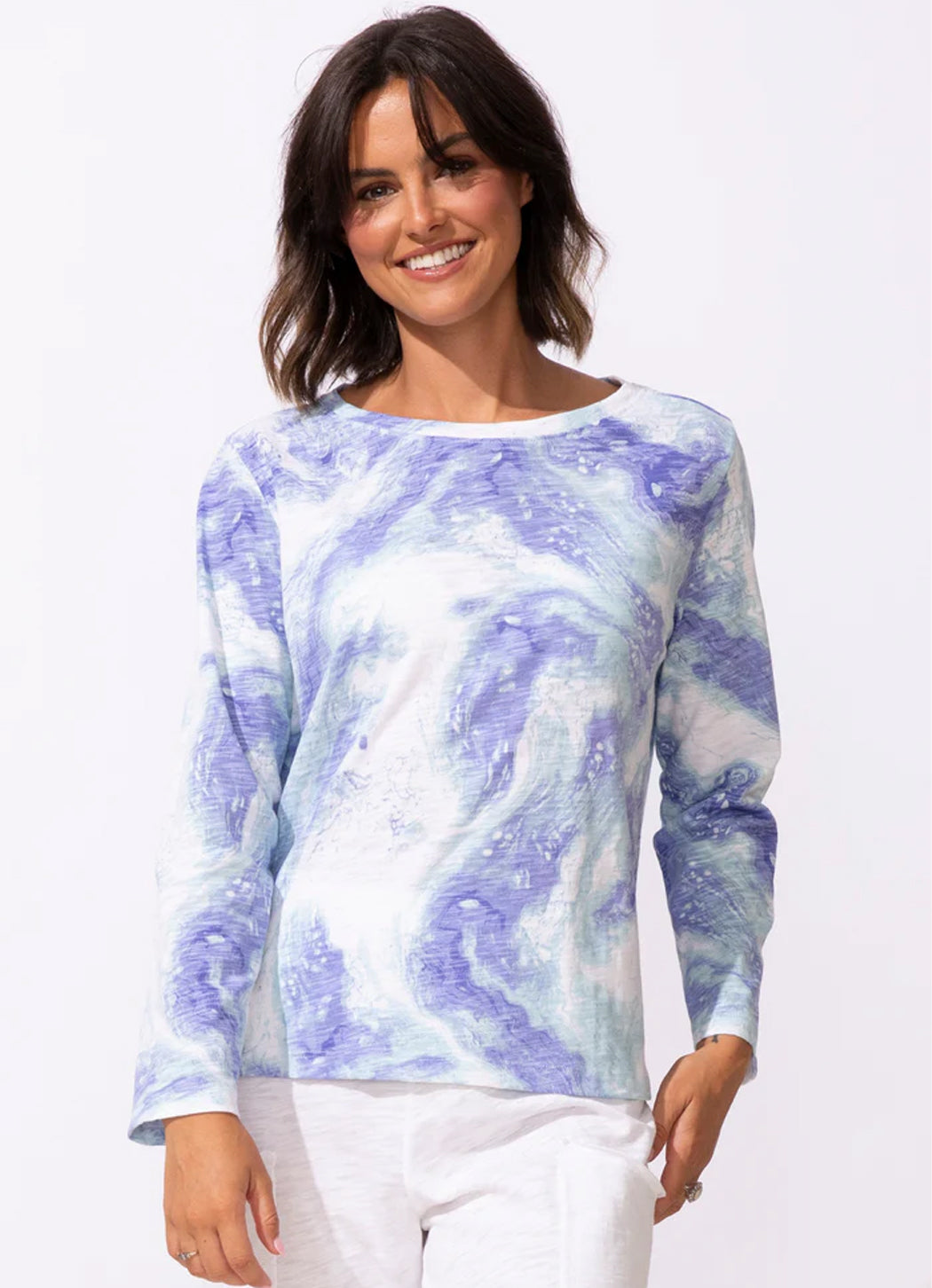Escape Ocean Marble Hi-Lo Tee