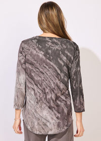 Escape Mystic Dyed High Lo Tee