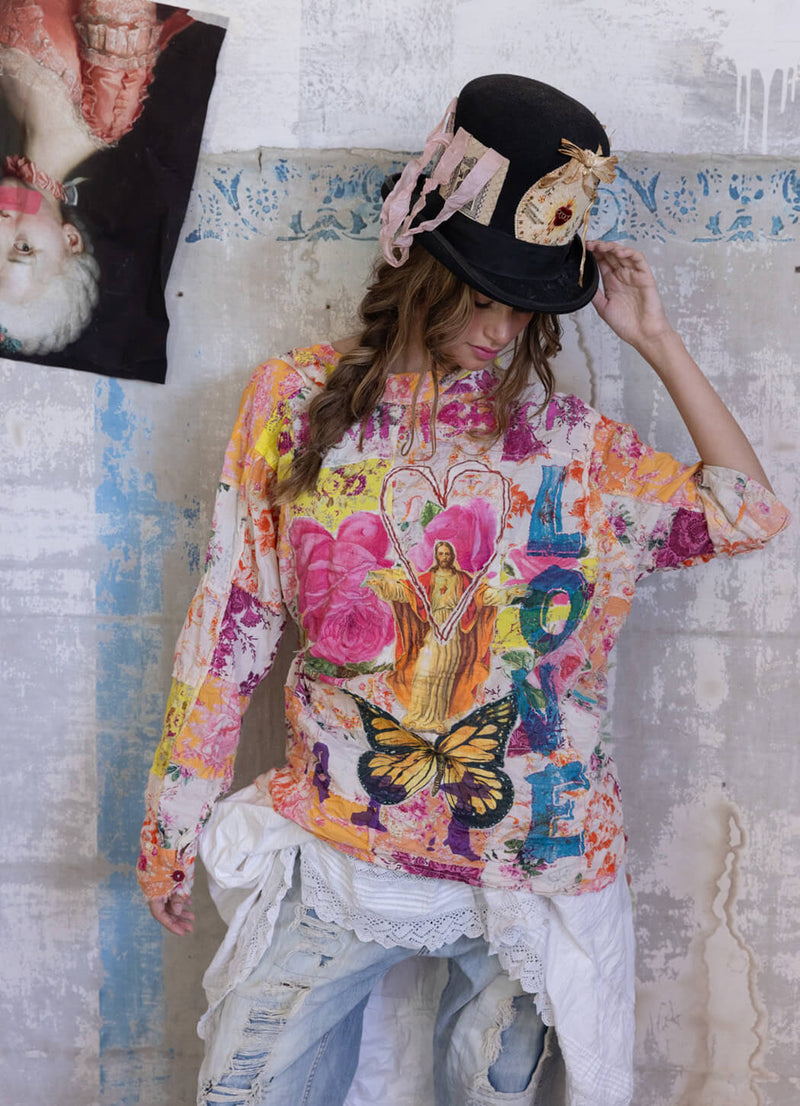 Magnolia Pearl Patchwork Artist Workshirt