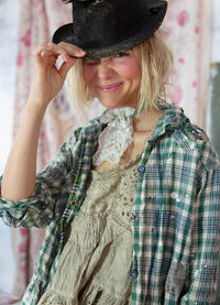 Magnolia Pearl YD Plaid Kelly Western Shirt