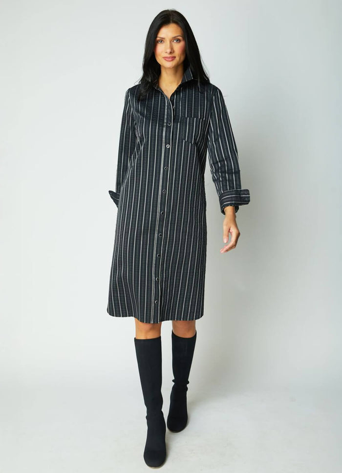 Habitat East Side Stripes Cafe Midi Dress