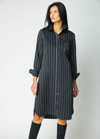 Habitat East Side Stripes Cafe Midi Dress