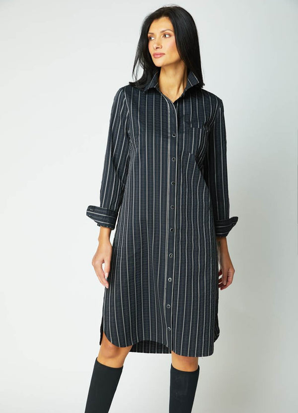 Habitat East Side Stripes Cafe Midi Dress