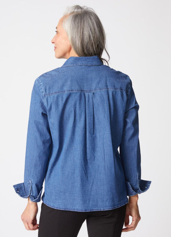Habitat Perfect Travel Denim Shaped Hem Shirt