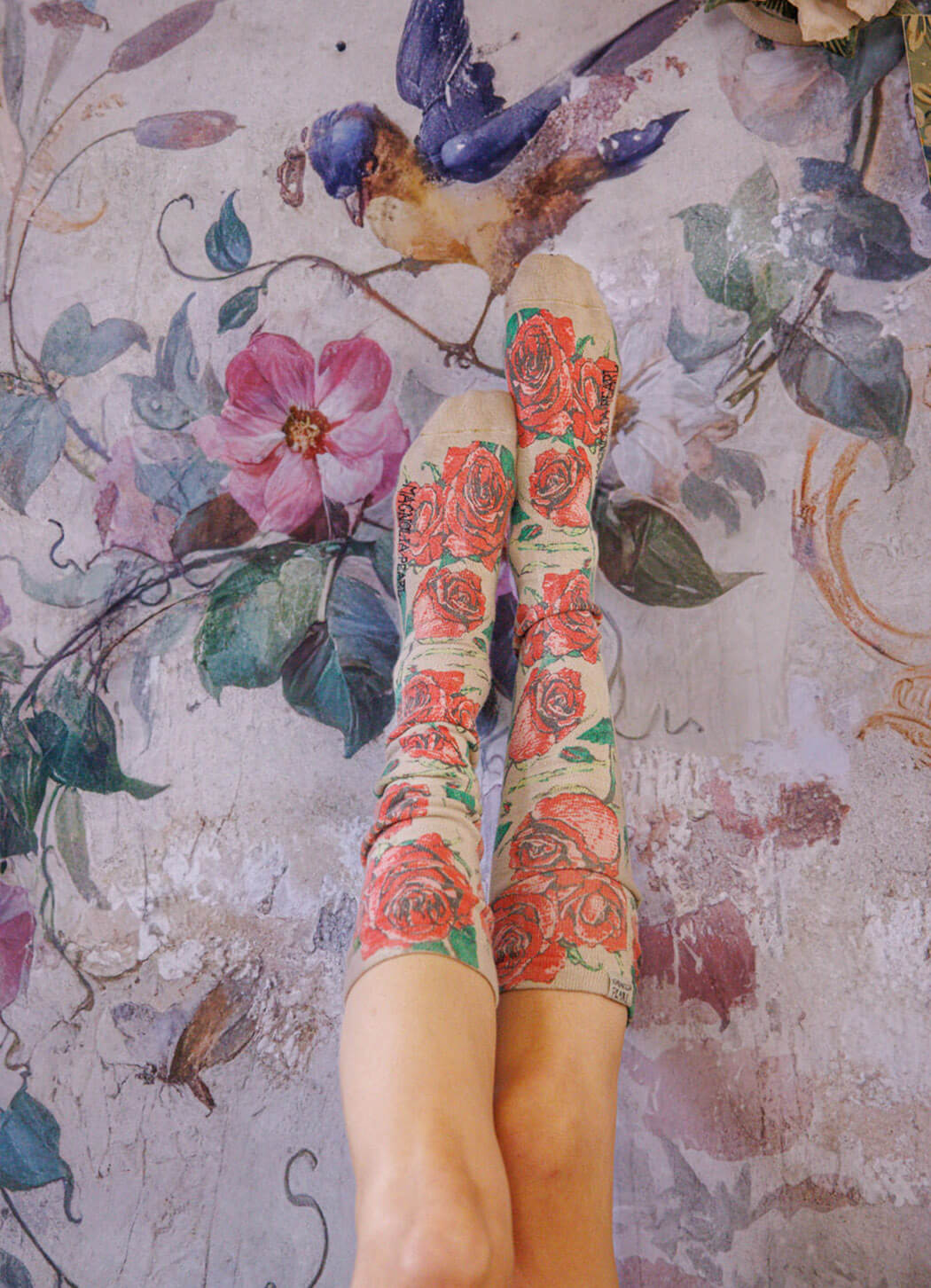 Magnolia Pearl Floral OTK Socks