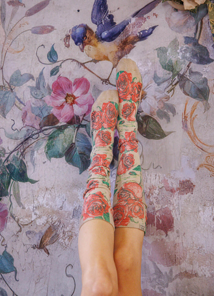 Magnolia Pearl Floral OTK Socks