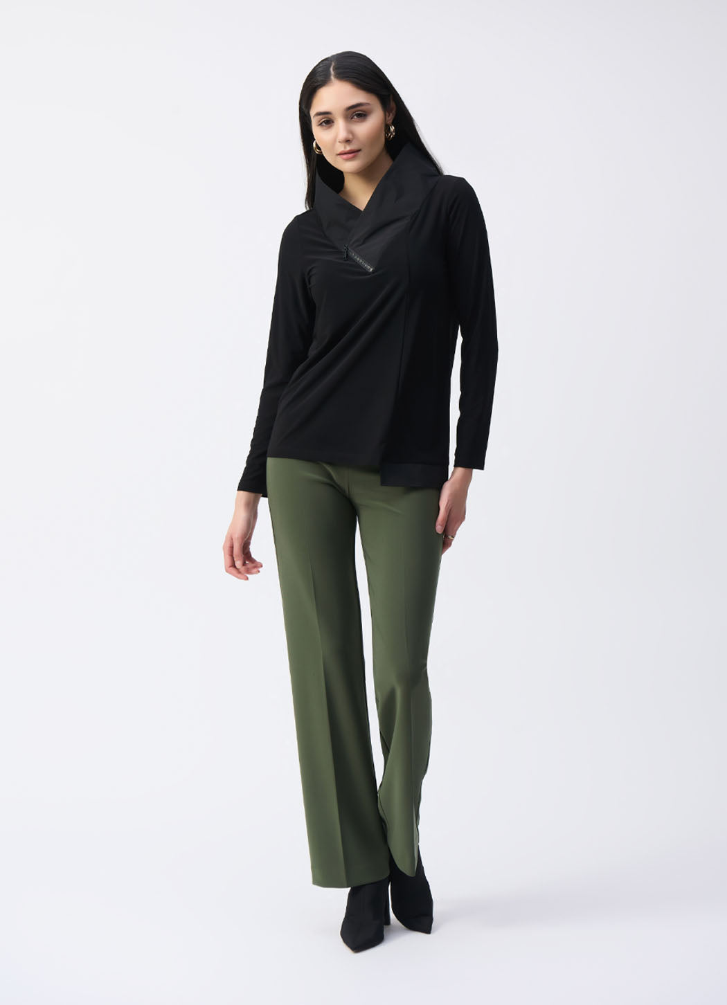 Joseph Ribkoff High-Waisted Wide Leg Pant