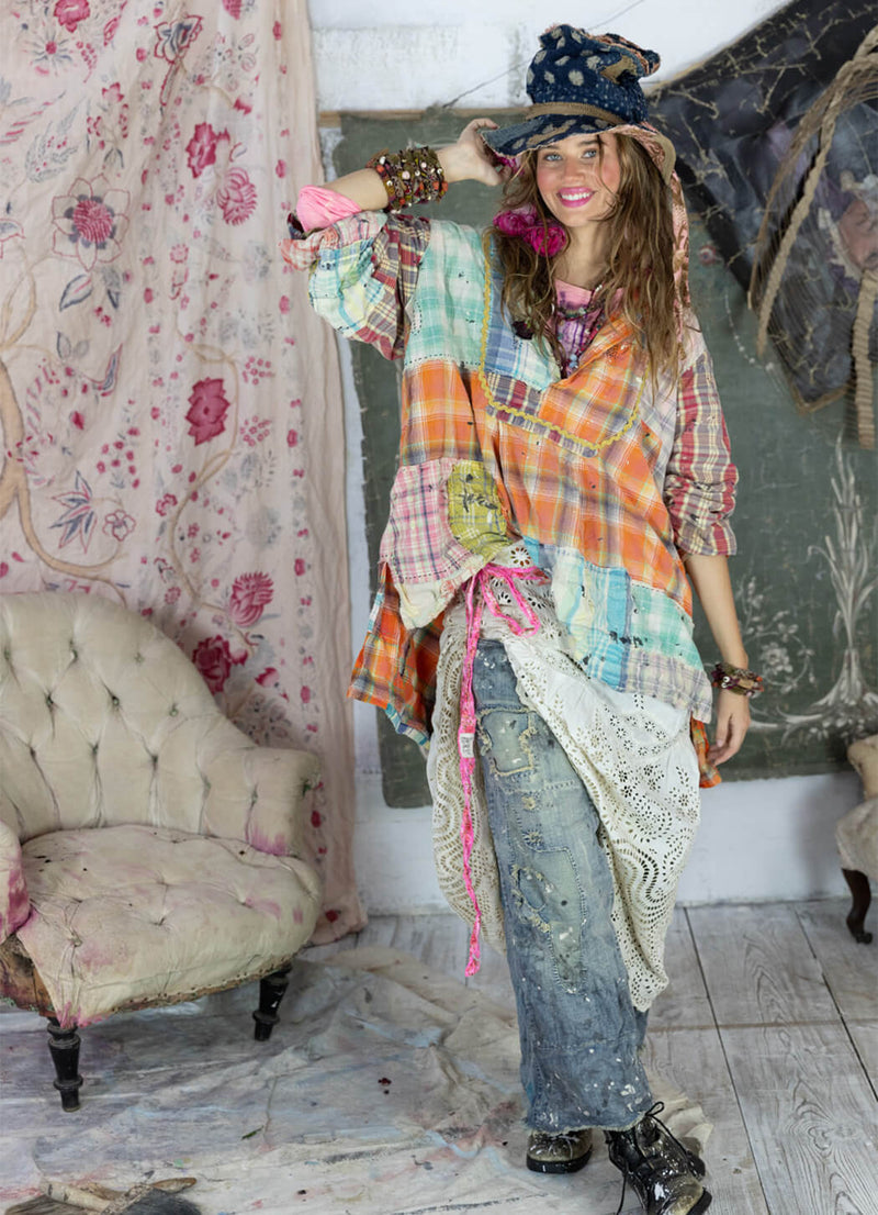 Magnolia Pearl Patchwork Prairie Shirt
