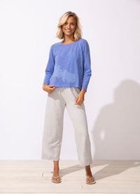 Escape Embroidered Applique Boxy Tee