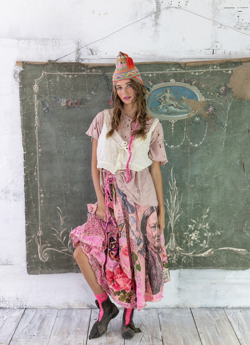 Magnolia Pearl Patchwork Sascha Wrap Skirt