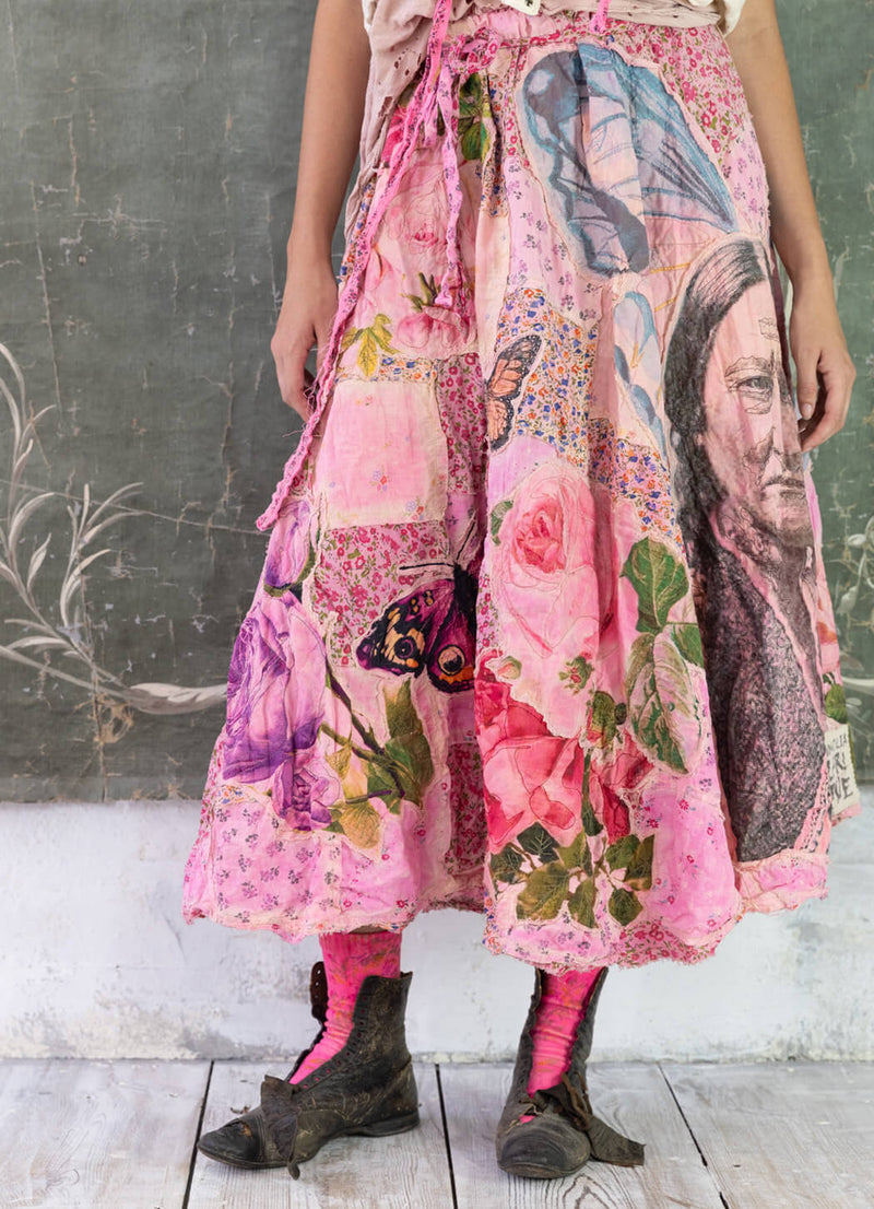 Magnolia Pearl Patchwork Sascha Wrap Skirt