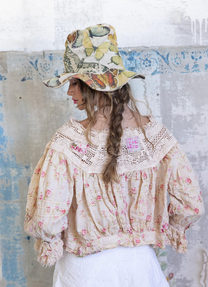 Magnolia Pearl Crochet Yoke Keira Blouse