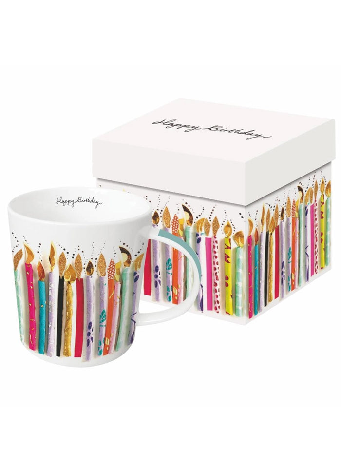 Mug in a Gift Box - Happy Candles