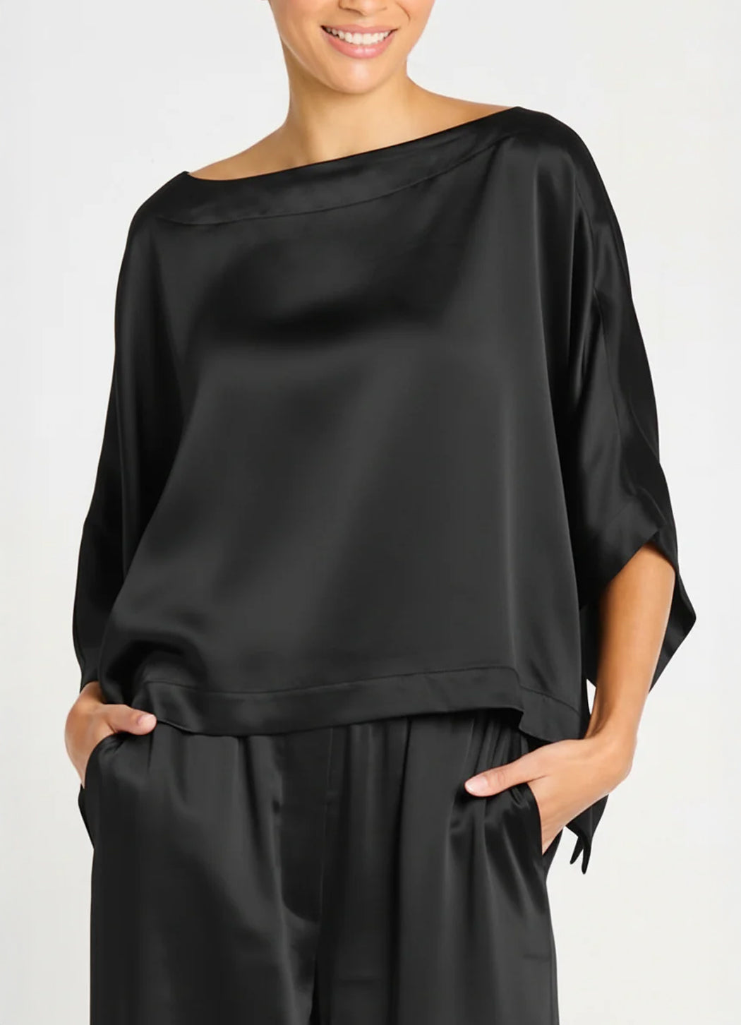 Planet Sateen Off The Shoulder Bouse