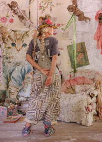 Magnolia Pearl Patchwork Frankie Overalls