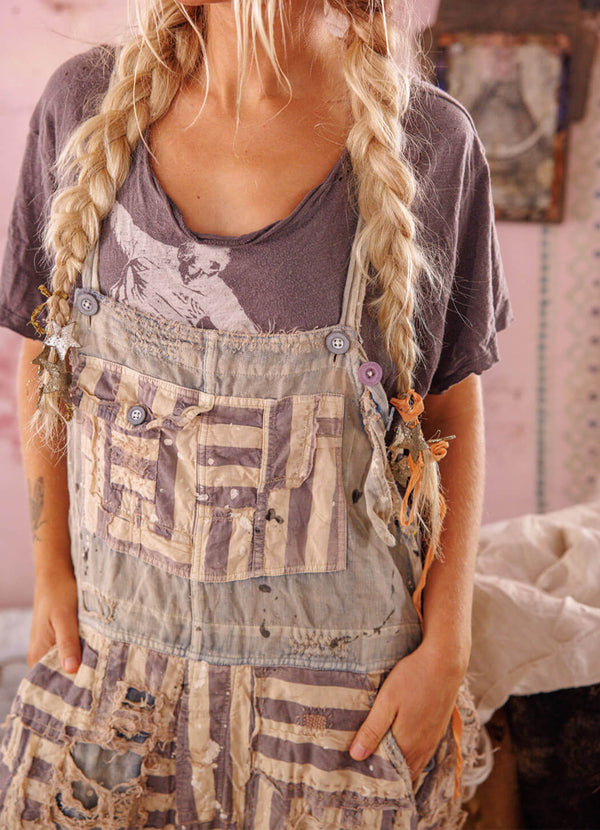 Magnolia Pearl Patchwork Frankie Overalls
