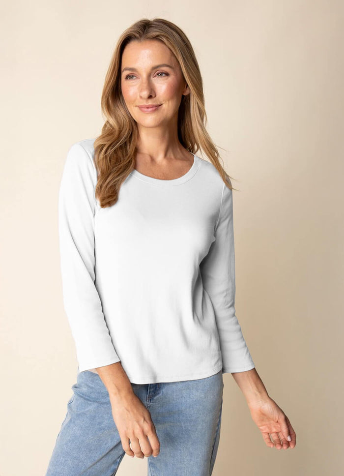 Habitat Cozy Rib Solid Crew Neck Tee