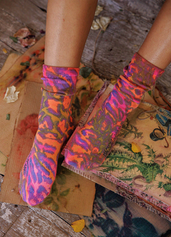 Magnolia Pearl Neon Leopard MP Socks
