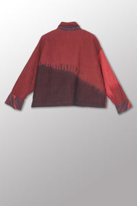 Mieko Mintz Magma & Ombre Kantha Lapeled Short Jacket