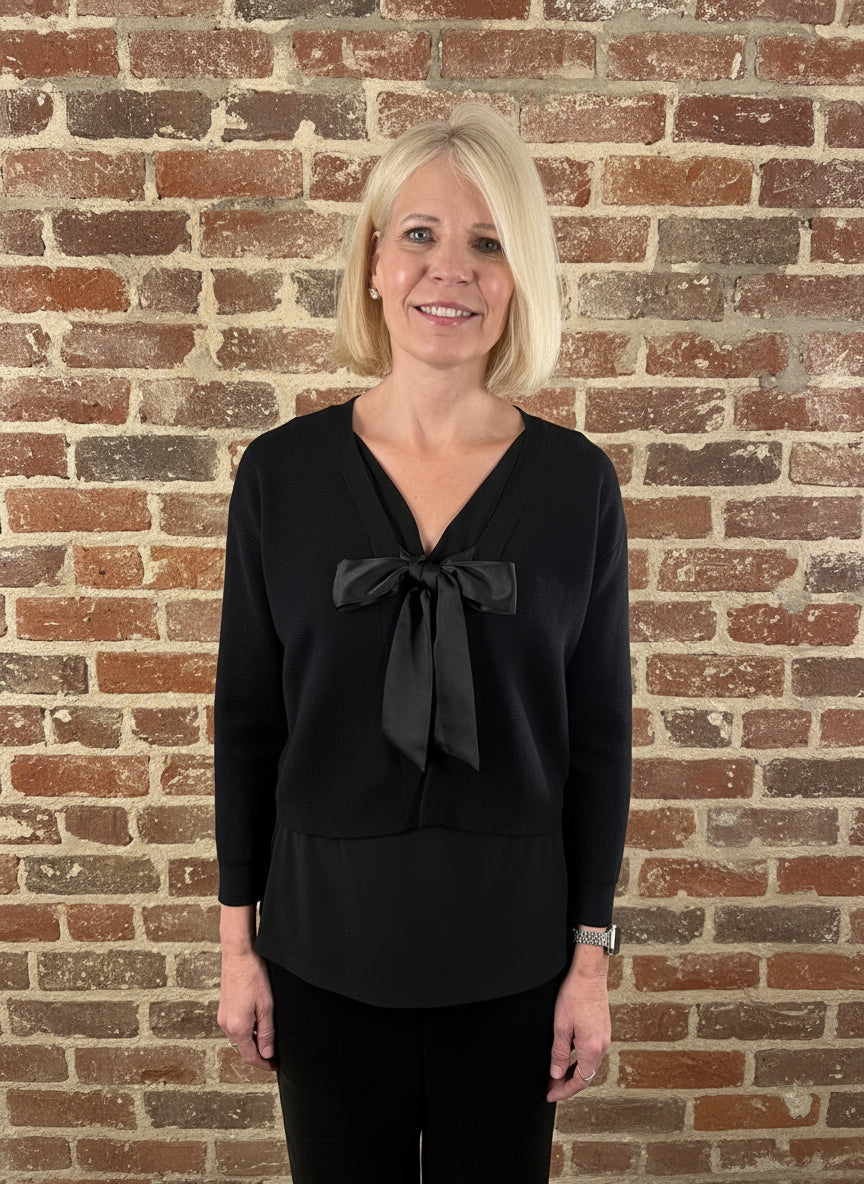 J. Society Tie Front Cardi