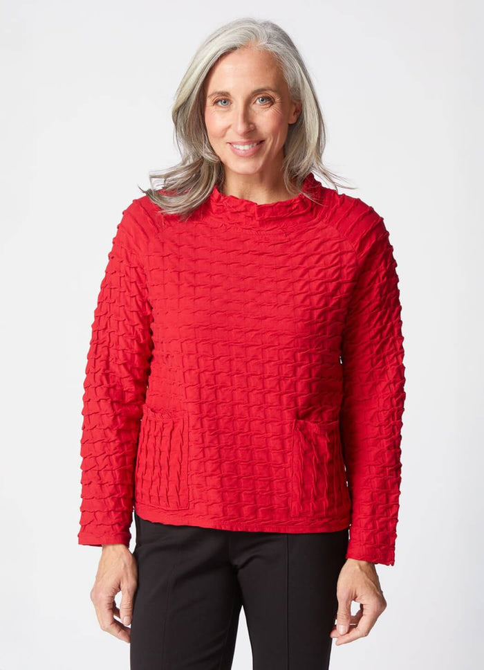 Habitat Textured Tides Raglan Pocket Top