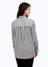 Foxcroft Boyfriend Non-Iron Railroad Stripe Shirt