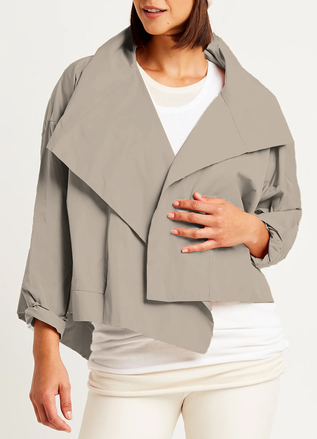 Planet Cropped Asymmetrical Jacket