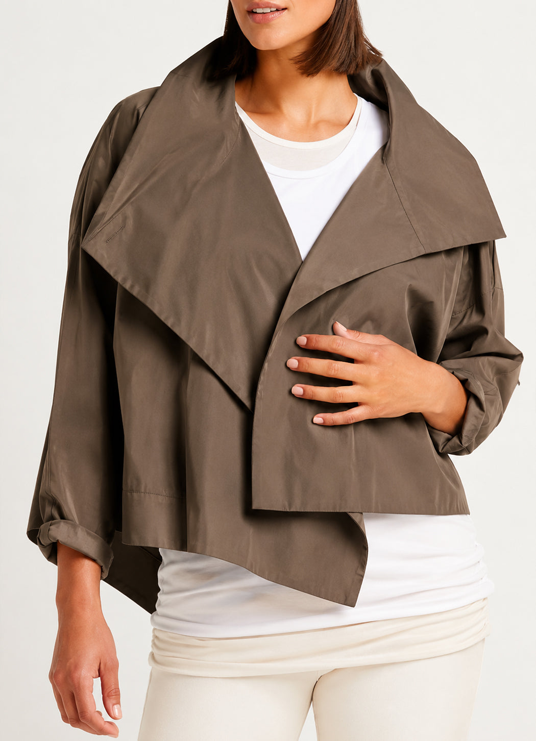 Planet Cropped Asymmetrical Jacket