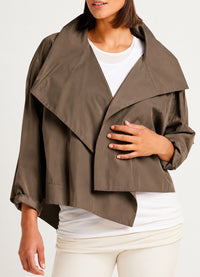 Planet Cropped Asymmetrical Jacket