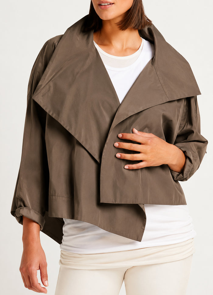 Planet Cropped Asymmetrical Jacket