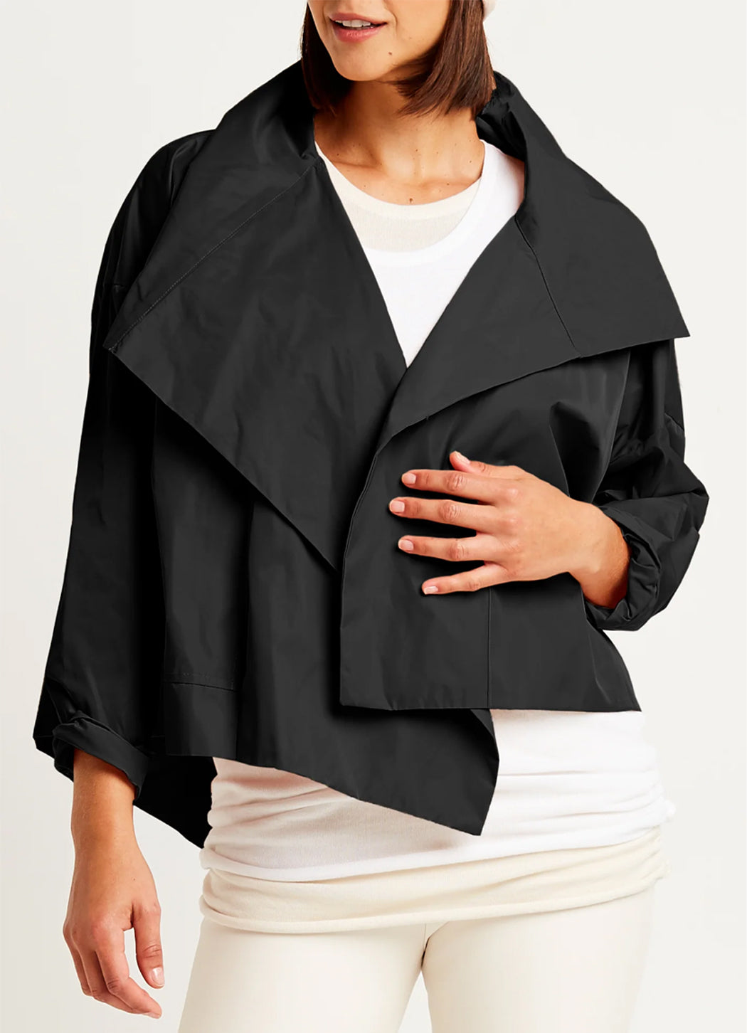 Planet Cropped Asymmetrical Jacket