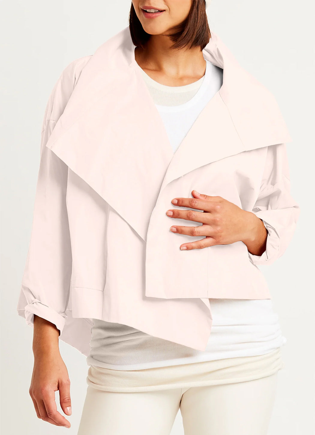 Planet Cropped Asymmetrical Jacket