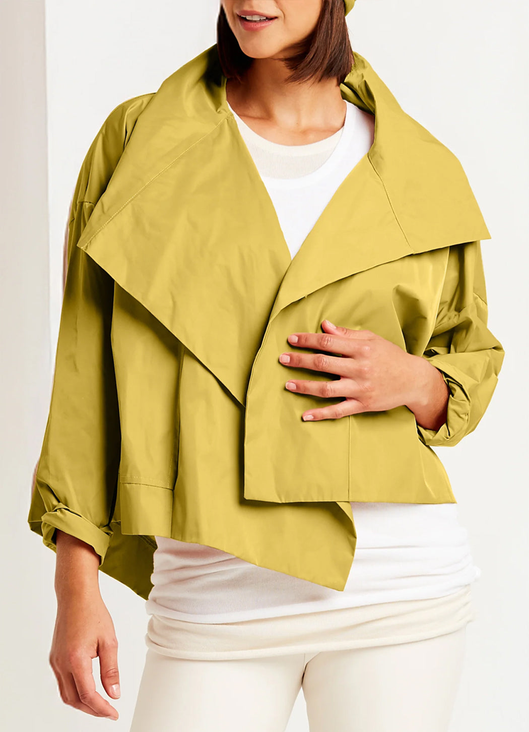 Planet Cropped Asymmetrical Jacket